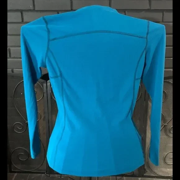 North Face Long Sleeve Teal Long Sleeve Shirt S - Picture 3 of 4